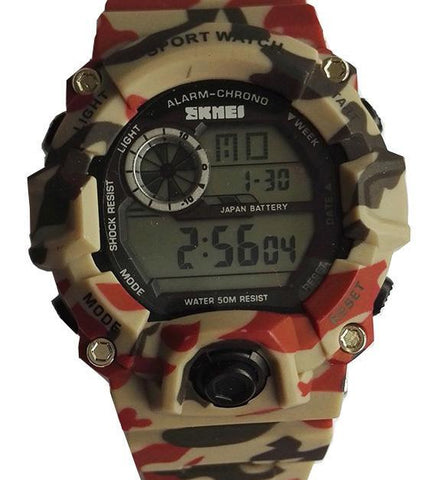 Camouflage Digital Wrist Watch